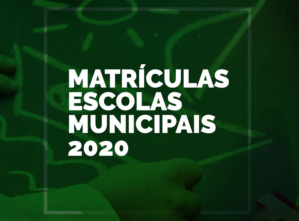 Matrícula escolas municipais de Rio Novo 2020